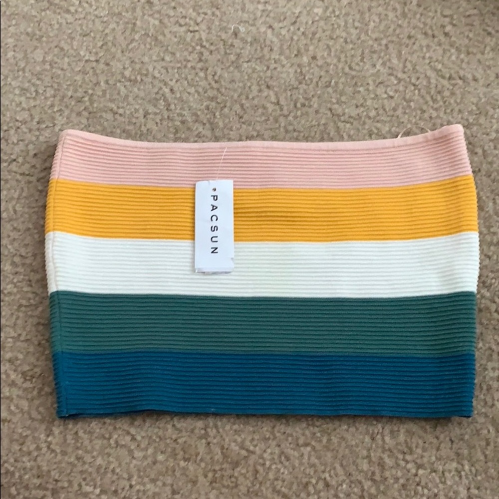 Striped tube top